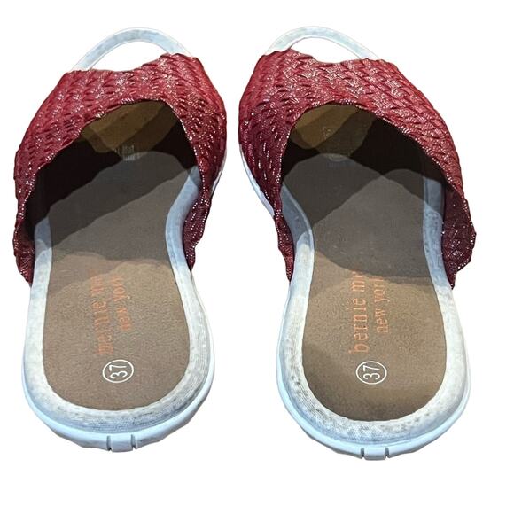 Bernie Mev. Women's Bon Bon Sandals Red Shimmer size EU 37 US 7 - Picture 4 of 12